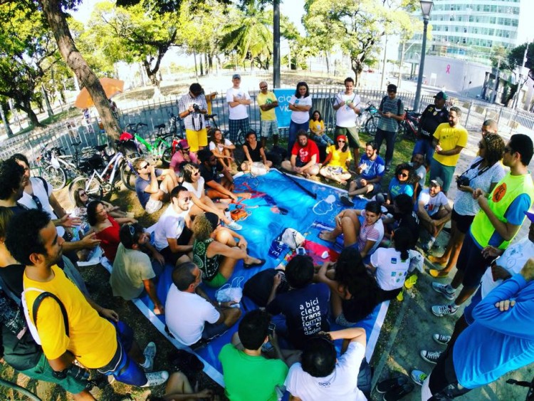 Assembleia final do Fórum Nordestino da Bicicleta (Foto: Ameciclo)
